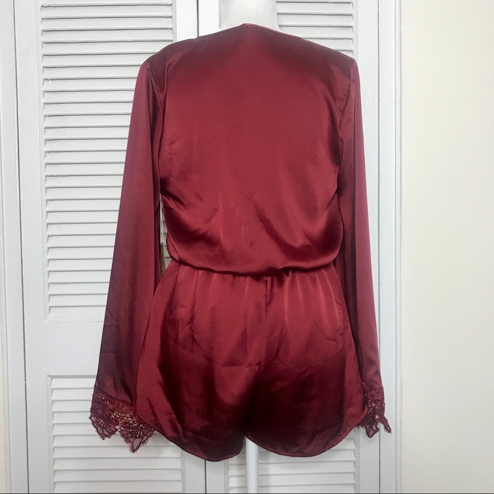 NWT Burgundy Romper by Cotton Candy - Picture 5 of 5